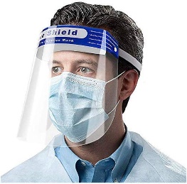 Full Face Visor - Plastic, Adjustable, Transparent Face Shield Against  Saliva, Droplets, With Elastic Band, 10 Pieces